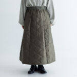 予約 LA260 URBAN QUILT PATCHWORK SKIRT khaki 10月末〜11月初