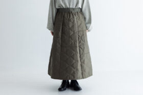 予約 LA260 URBAN QUILT PATCHWORK SKIRT khaki 10月末〜11月初 1