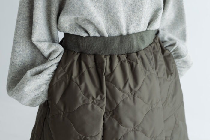 LA260 URBAN QUILT PATCHWORK SKIRT khaki 4