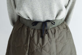 予約 LA260 URBAN QUILT PATCHWORK SKIRT khaki 10月末〜11月初 5