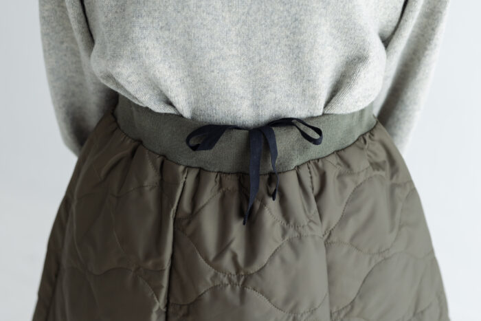 予約 LA260 URBAN QUILT PATCHWORK SKIRT khaki 10月末〜11月初 5