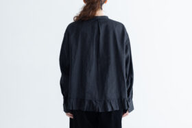 予約 G893 SWICHING TUCKED BLOUSE black 12月中〜12月末 3