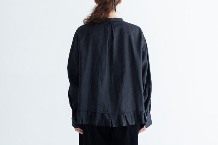 予約 G893 SWICHING TUCKED BLOUSE black 12月中〜12月末 3