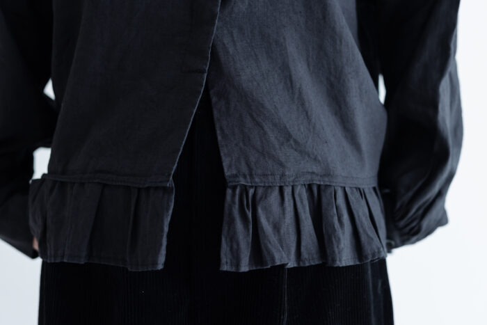 予約 G893 SWICHING TUCKED BLOUSE black 12月中〜12月末 4