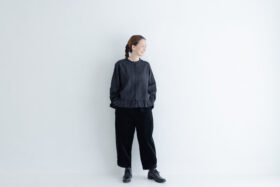 予約 G893 SWICHING TUCKED BLOUSE black 12月中〜12月末 5