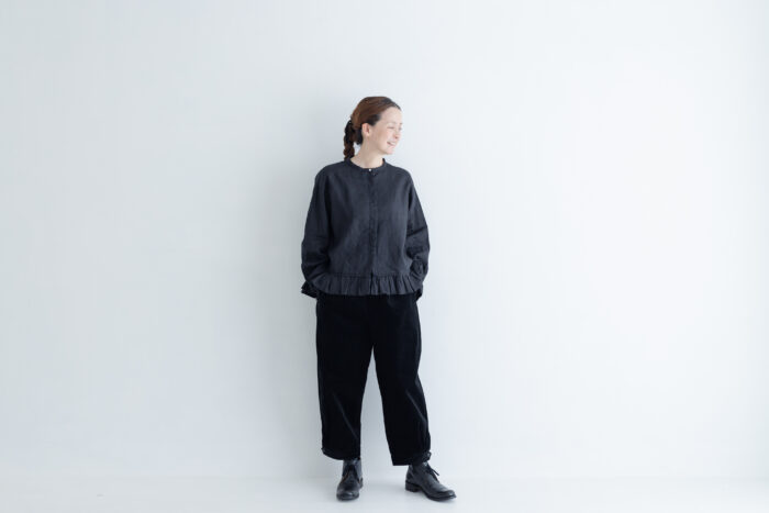 予約 G893 SWICHING TUCKED BLOUSE black 12月中〜12月末 5