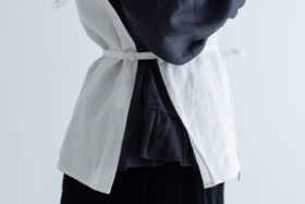 予約 G888 CLASSICAL TUCKED STRING VEST white 10月末〜11月初 4