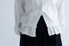 G893 SWICHING TUCKED BLOUSE white 4