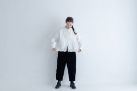 予約 R201 CORDUROY BUTTON PANTS black 10月末〜11月初 6