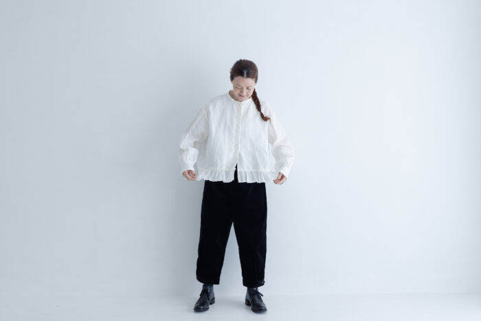 予約 R201 CORDUROY BUTTON PANTS black 10月末〜11月初 6