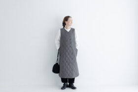 予約 G890 AINO NO SLEEVE COAT charcoal 11月中〜11月末 6