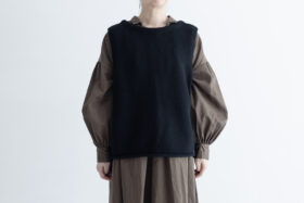予約 G882 MODERNIST KNIT STRING VEST black 10月末〜11月初 1