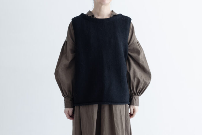 予約 G882 MODERNIST KNIT STRING VEST black 10月末〜11月初 1
