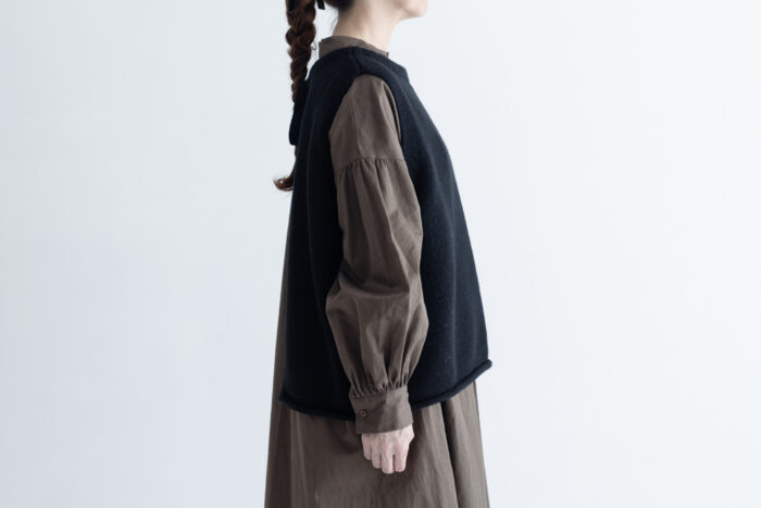 予約 G882 MODERNIST KNIT STRING VEST black 10月末〜11月初 2