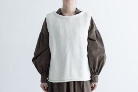予約 G882 MODERNIST KNIT STRING VEST snow white 10月末〜11月初 1