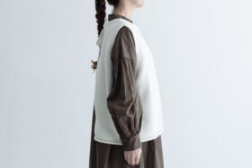 予約 G882 MODERNIST KNIT STRING VEST snow white 10月末〜11月初 2
