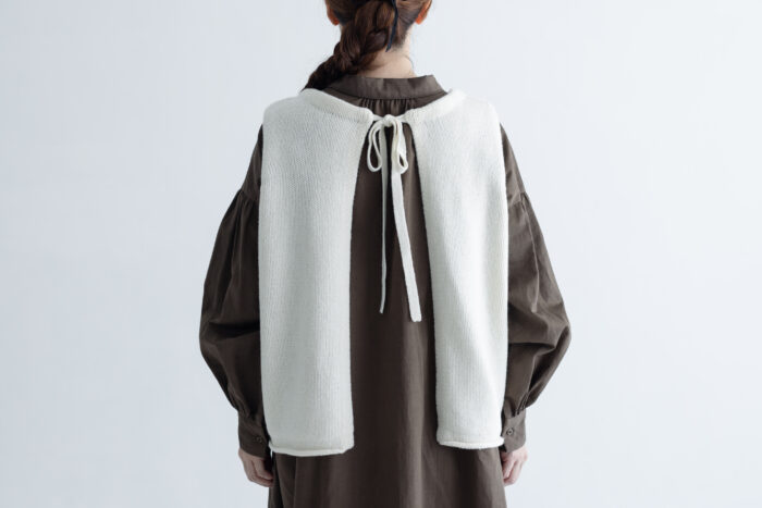 予約 G882 MODERNIST KNIT STRING VEST snow white 10月末〜11月初 3