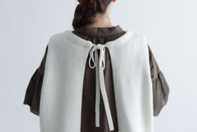 予約 G882 MODERNIST KNIT STRING VEST snow white 10月末〜11月初 5