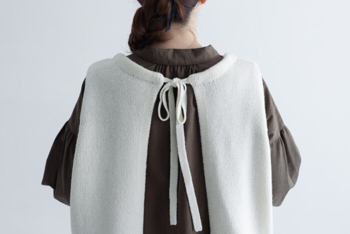 予約 G882 MODERNIST KNIT STRING VEST snow white 10月末〜11月初 5