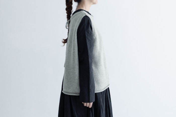 予約 G882 MODERNIST KNIT STRING VEST gray 10月末〜11月初 2