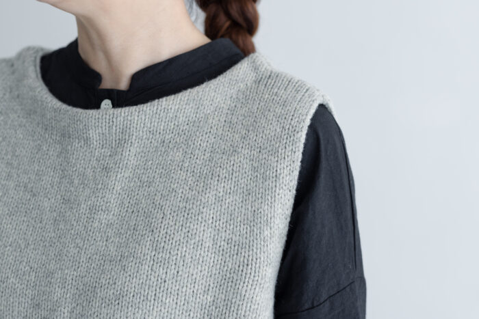 予約 G882 MODERNIST KNIT STRING VEST gray 10月末〜11月初 4