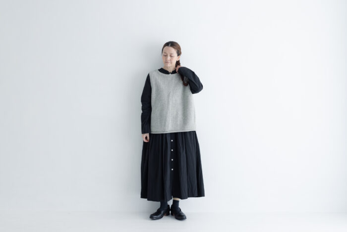 予約 G882 MODERNIST KNIT STRING VEST gray 10月末〜11月初 6