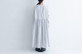 予約 G897 SWITCHING GATHER SHIRT DRESS 12月中〜12月末 3