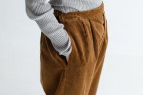 予約 R201 CORDUROY BUTTON PANTS camel 10月末〜11月初 4