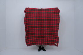 WOOL TARTAN CHECK BLANKET royal stewart 5