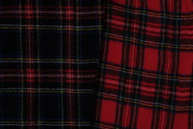 WOOL TARTAN CHECK BLANKET royal stewart 6