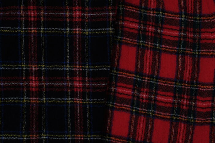 WOOL TARTAN CHECK BLANKET royal stewart 6