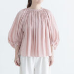 GARMENT DYE GATHER SMOCK  pink