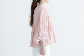 GARMENT DYE GATHER SMOCK  pink 2