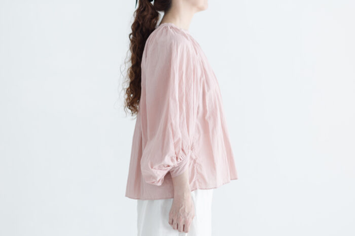 GARMENT DYE GATHER SMOCK  pink 2