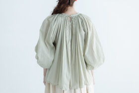 GARMENT DYE GATHER SMOCK  Eucalyptus 3