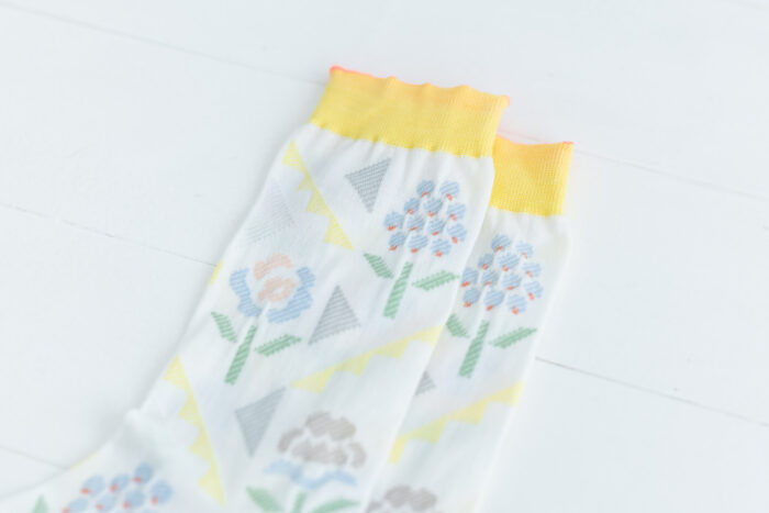 garden socks white 2