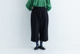 GARMENT DYE GUM PANTS black 1