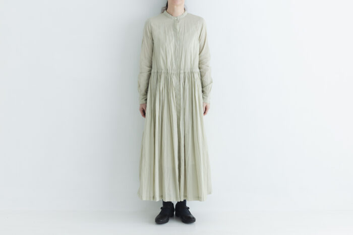 GARMENT DYE FRONT OPEN SHIRT DRESS Eucalyptus 1