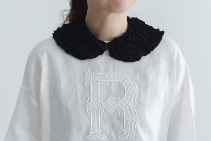 COTTON FRILL COLLAR black 2