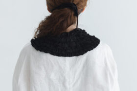 COTTON FRILL COLLAR black 4