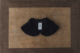 COTTON FRILL COLLAR black 1