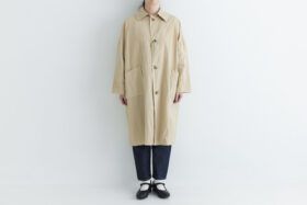 GARMENT DYE UMBRELLA COAT beige 1