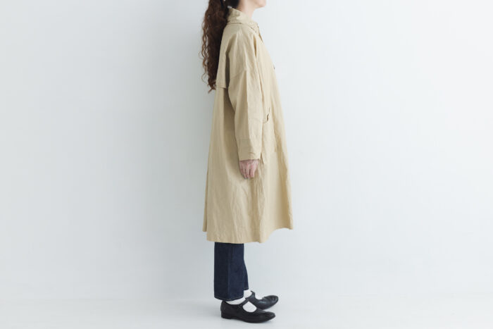 GARMENT DYE UMBRELLA COAT beige 2