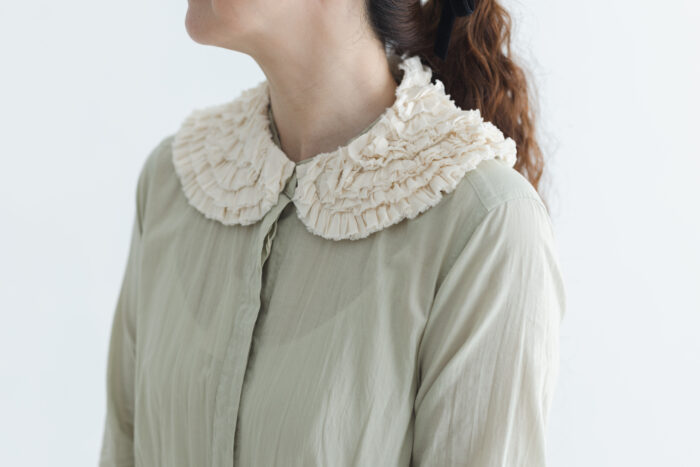 COTTON FRILL COLLAR natural 3