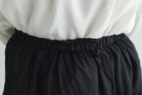 SILK TIERED SKIRT black 4