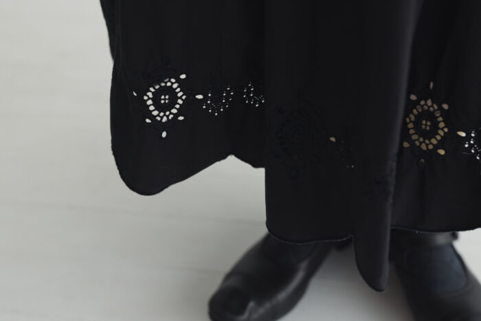 SCALLOPED LACE GATHER SKIRT black サイズ1 4