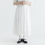 SCALLOPED LACE GATHER SKIRT white サイズ1