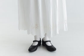 SCALLOPED LACE GATHER SKIRT white サイズ1 4