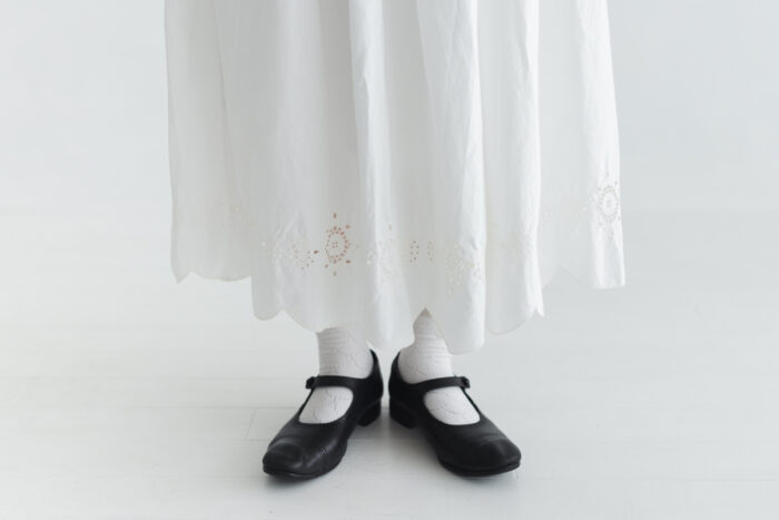 SCALLOPED LACE GATHER SKIRT white サイズ1 4