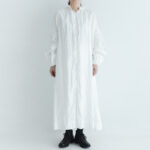 予約 LINEN FRILL COLLAR DRESS white サイズ1　2月末〜3月初